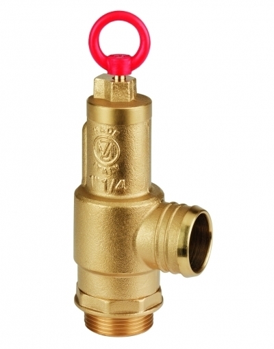 Предохранительный клапан давления 1"1/2 BSP со шланговым соединением - фото 16512