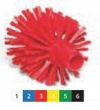 Щетка моющая для труб средней жесткости o 120х120х145 мм., красный