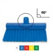 Щетка узкая подметальная (испанский стиль) - средней жёсткости 260х35 мм., синий