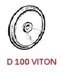 Мембрана насоса O 100 (VITON) насоса APS51/61/71(1х3); APS96/IDS960(1х4)