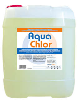 Щелочное не пенное моющее средство с хлором Aqua Chlor- 10л - фото 101567