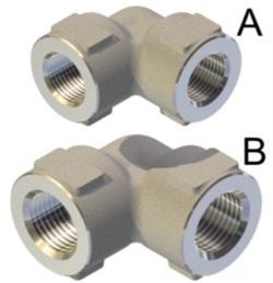 Переходник угловой 1/2 Bsp (г) 1/2 Bsp (г) нерж. 600 бар - фото 107200