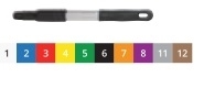 Ручка со стандартной рукояткой, алюминий - 300х25 мм., желтый - фото 11832