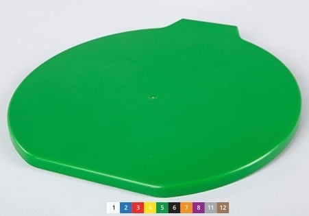 Крышка для ведра полипропилен, 15 л, зеленый - фото 11900