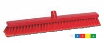Щетка подметальная с распушенными концами - мягкая 600х60 мм., красный - фото 11913