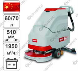 Аккумуляторная поломоечная машина с приводом на колёса Bennett Clever C510bt Basic (с литиевым АКБ 150 а/ч) - фото 123734