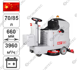 Аккумуляторная поломоечная машина с местом оператора Bennett Ranger R660b (с литиевым АКБ 105 а/ч) - фото 123881