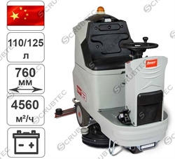 Аккумуляторная поломоечная машина с местом оператора Bennett Hussar H760b  (с литиевым АКБ 315 а/ч) - фото 123939