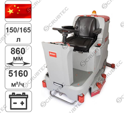 Аккумуляторная поломоечная машина с местом оператора Bennett Patrol P150-86d PRO (с литиевым АКБ 210 а/ч) - фото 124333