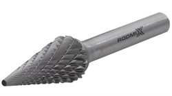 Борфреза коническая M 16х25 M06L150  двойная насечка, удлиненная - фото 125911