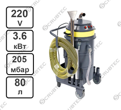 Промышленный пылесос AIRBOX IVC80/36 OIL для уборки жидкости, СОЖ и стружки - фото 126120