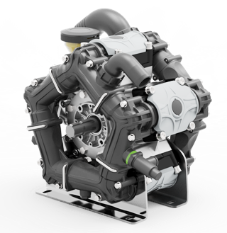 Насос мембранный Comet® серия ВPS260 (249 л/мин; 20 бар); ВОМ 1"3/8 - вал d25 внутрен./шпонка - фото 15433