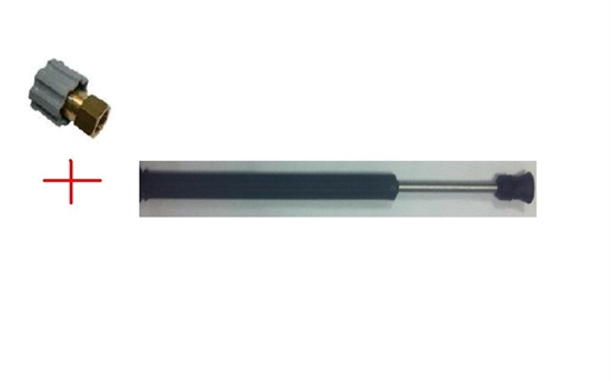 Удлинитель (нерж) с термозащитой и форсункодержателем 900 мм, вход 22х1,5 г; выход 1/4 г. - фото 15611