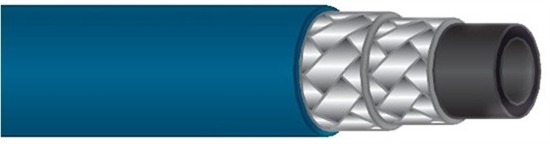 Шланг синий обрезиненный для пищевой промышленности DN12, 80 бар, 150 гр. С Aquafoam (без фитингов) - фото 44955