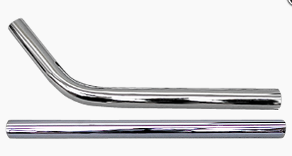 2 Трубы из хромированного металла (прямая+изогнутая), 40 - фото 53897