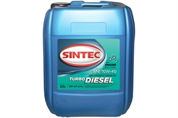 Масло SINTEC Turbo Diesel SAE 10W-40 API CF-4/CF/SJ канистра 20л/Motor oil 20liter can - фото 83629