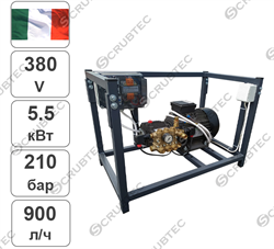 Стационарная мойка FW2 15/210 TS, 380 В, 5,5 кВт на раме - фото 96897