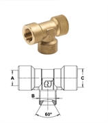 Тройникгайка 3/8"; гайка 1/4";  гайка 3/8"