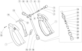 Ремкомплект курка распылительного RL 26 с дренажом 1,1 л 8x1pcs