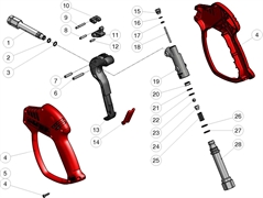 Ремкомплект курка распылительного RL 57  11x1 шт.