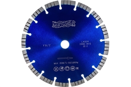 Диск алмазный турбосегментный FB/Z по железобетону 230D-2.4T-12W-16S-22.2 MESSER 01-16-231