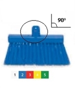 Щетка подметальная узкая (испанский стиль) - жёсткая 260 х 35 мм., синий