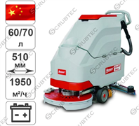 Аккумуляторная поломоечная машина с приводом на колёса Bennett Clever C510bt Basic (с литиевым АКБ 80 а/ч)