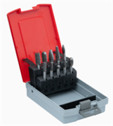 Набор из 10 шт. твердосплавных борфрез, двойная насечка (A12, B12, C12, D12, E12, F12, G12, H12, L12, M12)