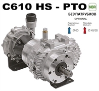 Насос центробежный Comet® серия C610H-PTO(нерж.) с мультиплекатором(655 л/мин;11,8 бар)без патрубков