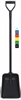 Лопата литая с длинной ручкой, эргономичная, полипропилен - 270 х 340 х 1330 мм., зеленый - фото 11147